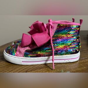 JoJo Siwa Multicolor Sequin High-Top Sneakers